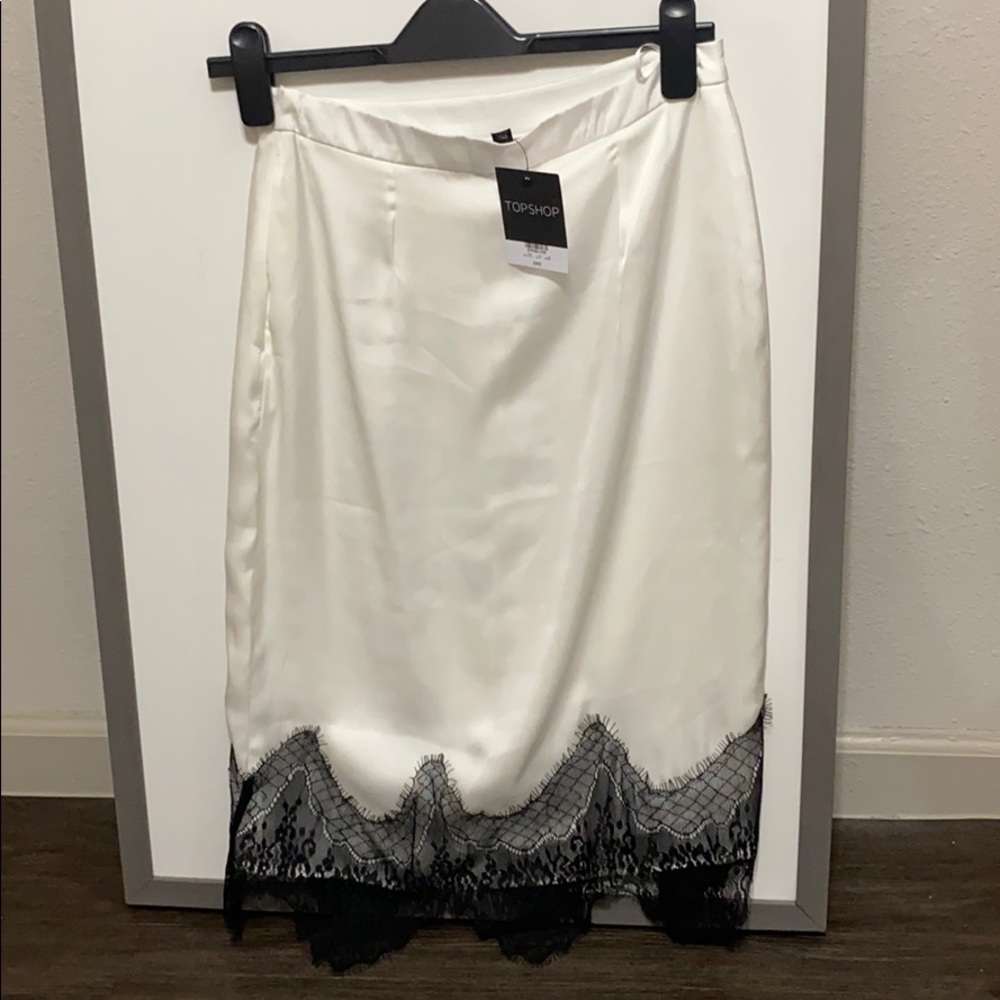 Satin Lace Skirt